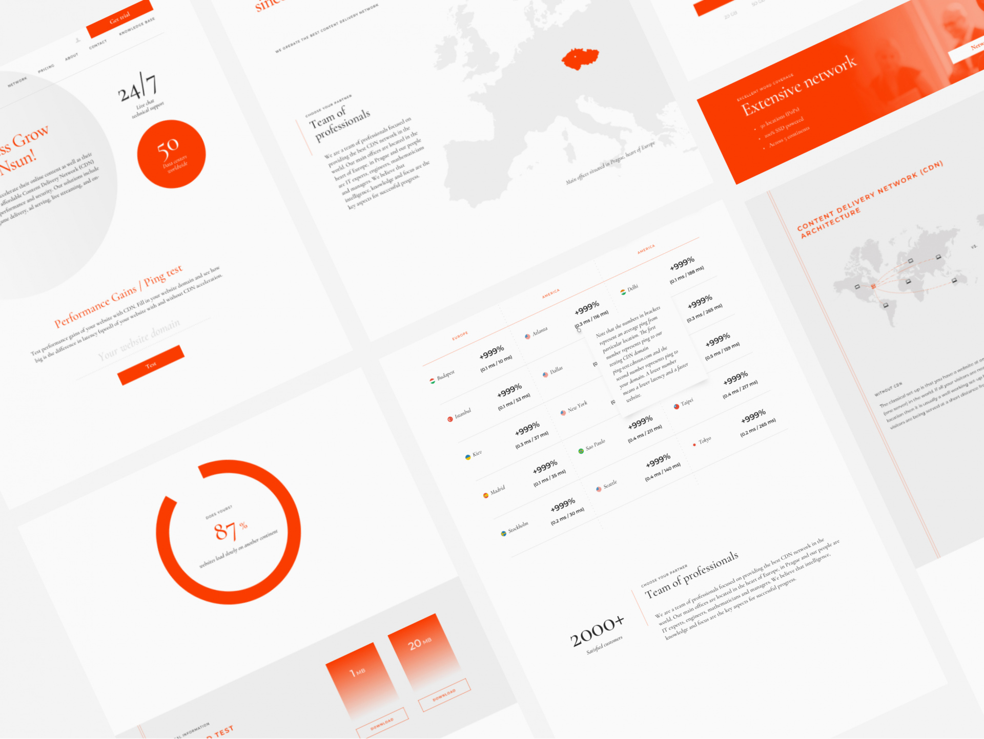 CDNsun #-# Web & Identity #-# For a smaller local Content Delivery Network provider we redesigned their visual identity, updated entire logotype and boosted typography to look more of a global sized company.